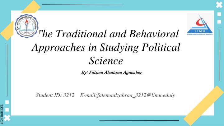 the traditional and behavioral approaches n.w