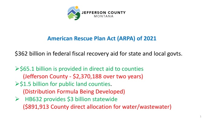 American Rescue Plan Act of 2021: Fiscal Recovery Fund Usage Guidelines