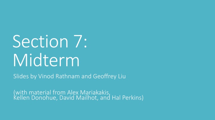 section 7 midterm slides by vinod rathnam n.w