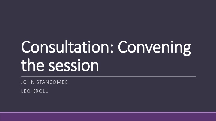 consultation convening consultation convening n.w