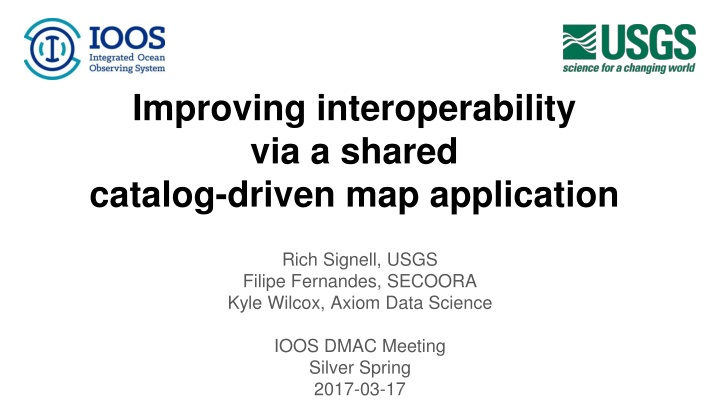 improving interoperability via a shared catalog n.w