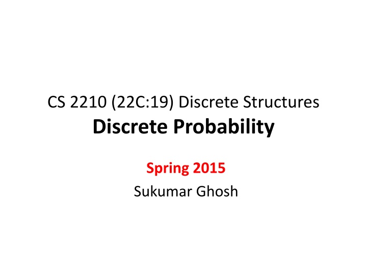 cs 2210 22c 19 discrete structures discrete n.w