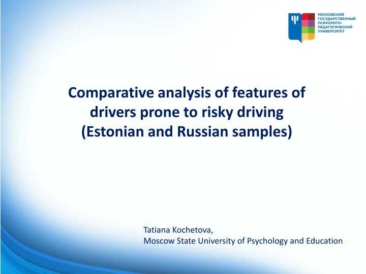 comparative analysis of features of drivers prone n.w