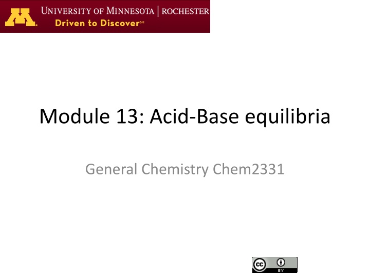 module 13 acid base equilibria n.w