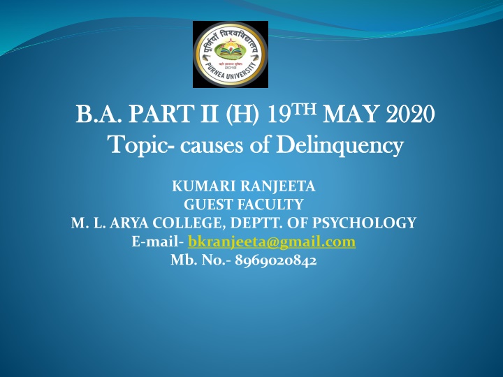 b a part ii h 19 b a part ii h 19 th topic topic n.w
