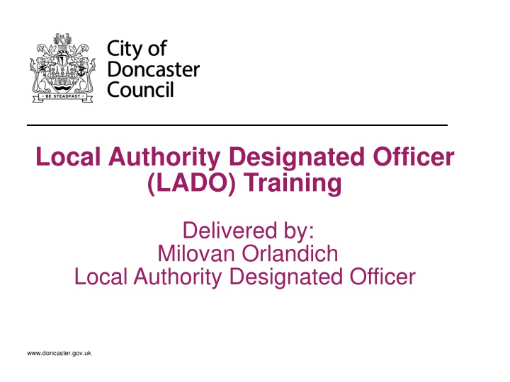 local authority designated officer lado training n.w