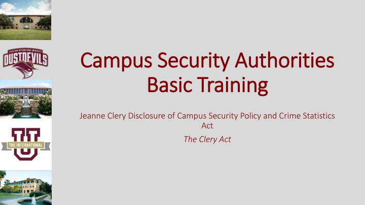 campus security authorities campus security n.w