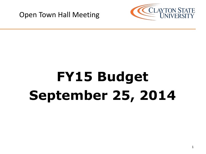 open town hall meeting n.w