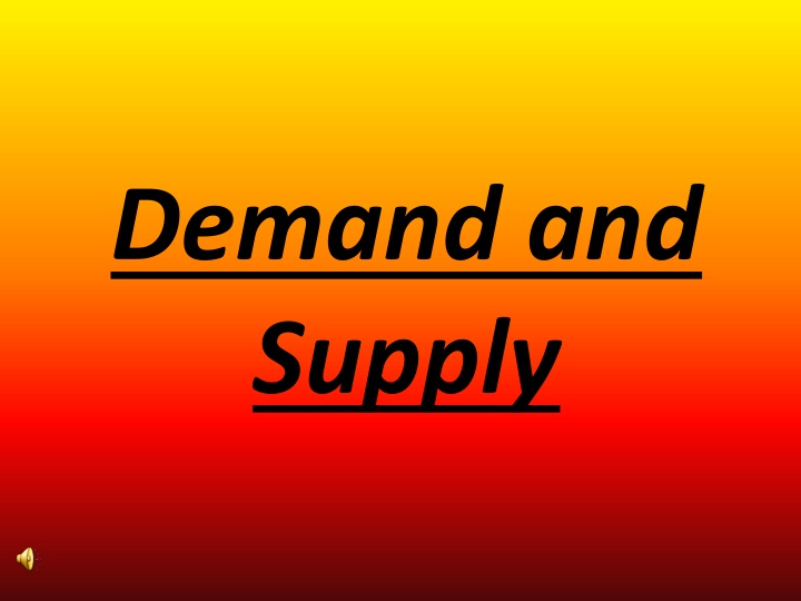 demand and supply n.w
