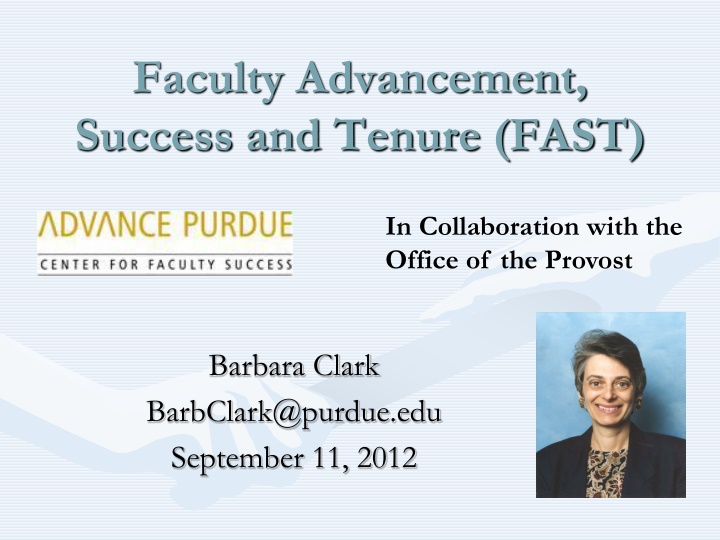 faculty advancement success and tenure fast n.w
