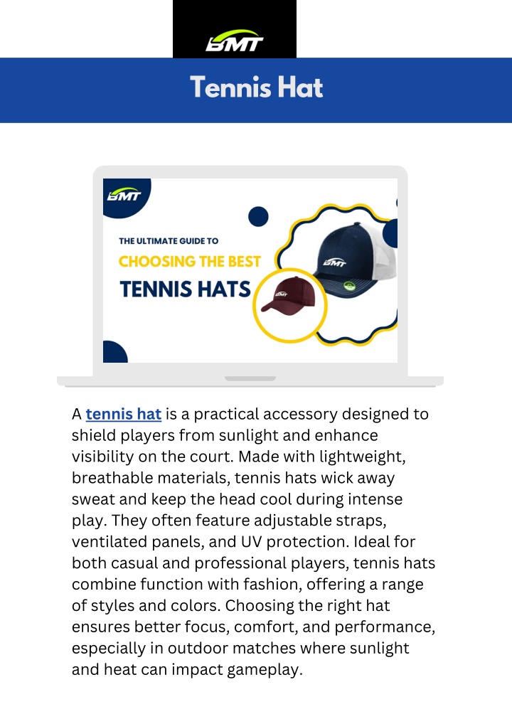 tennis hat n.w