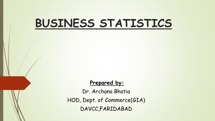 business statistics n.w