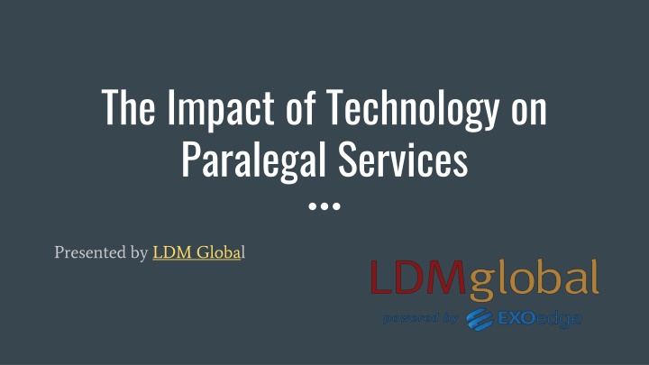The Impact of Technology on Paralegal Services