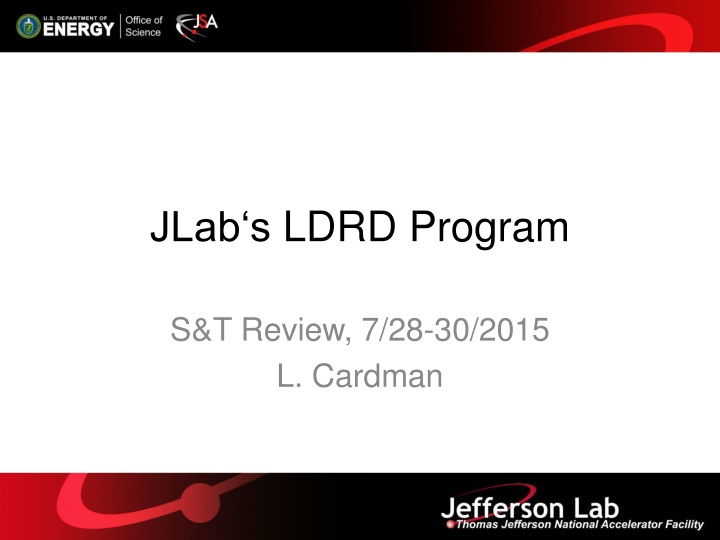 jlab s ldrd program n.w