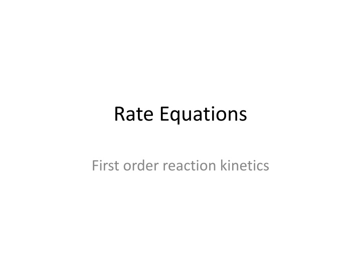 rate equations n.w