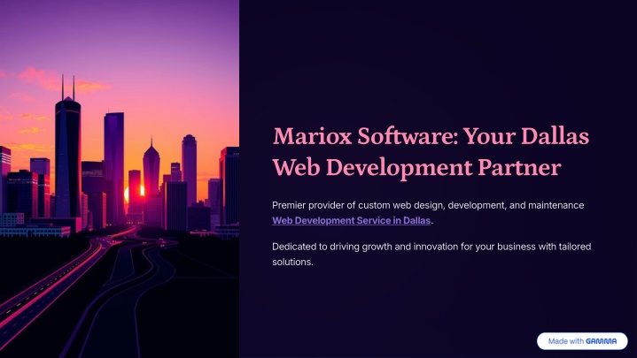 mariox software your dallas web development n.w
