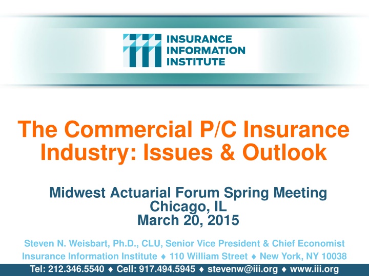 the commercial p c insurance industry issues n.w