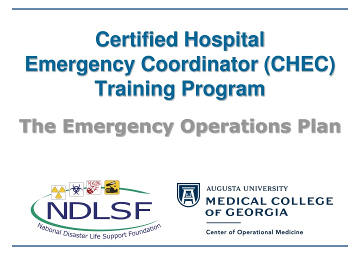 certified hospital emergency coordinator chec n.w
