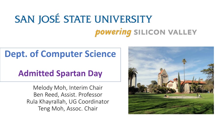 Dept. of Computer Science