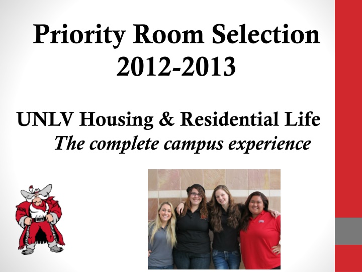 priority room selection 2012 2013 n.w