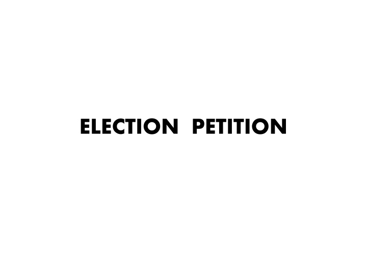 election petition n.w