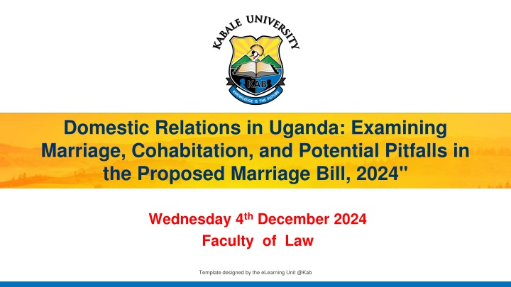 domestic relations in uganda examining marriage n.w