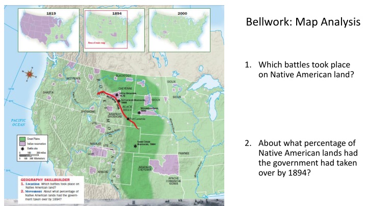 bellwork map analysis n.w