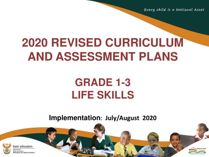 2020 Revised Curriculum & Assessment Plans for Grades 1-3 Life Skills