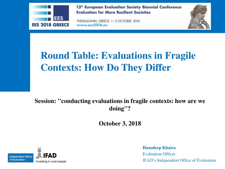 round table evaluations in fragile contexts n.w