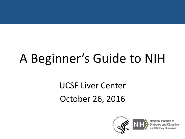 a beginner s guide to nih n.w