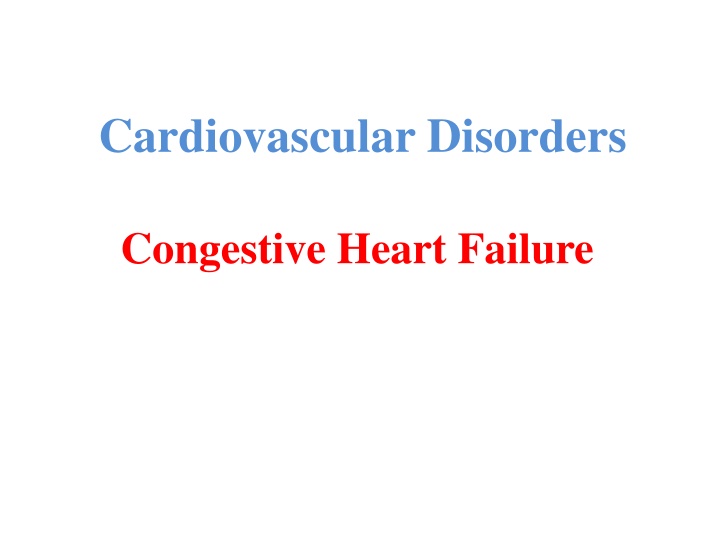 cardiovascular disorders n.w