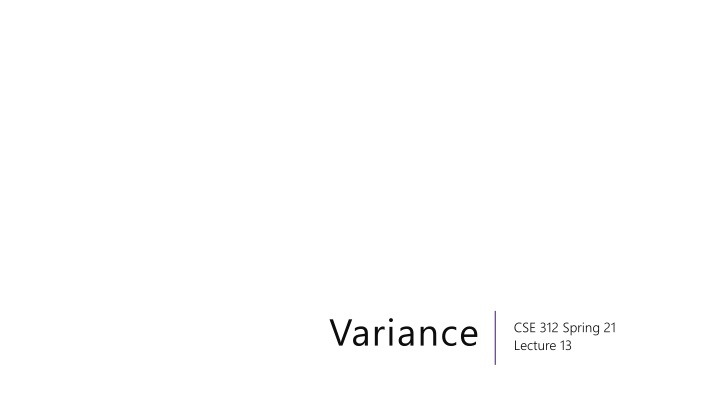 variance n.w