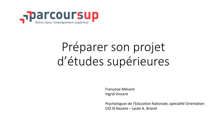 pr parer son projet d tudes sup rieures n.w