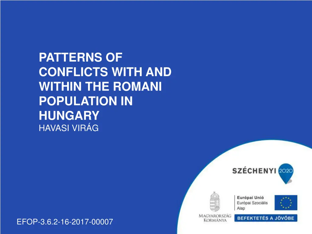 patterns of conflicts with and within the romani n.w