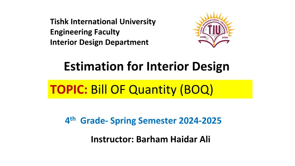 tishk international university engineering n.w