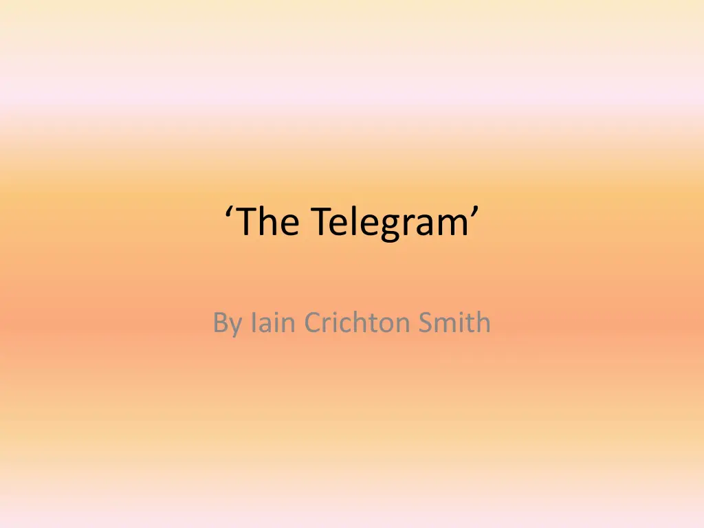 the telegram n.w