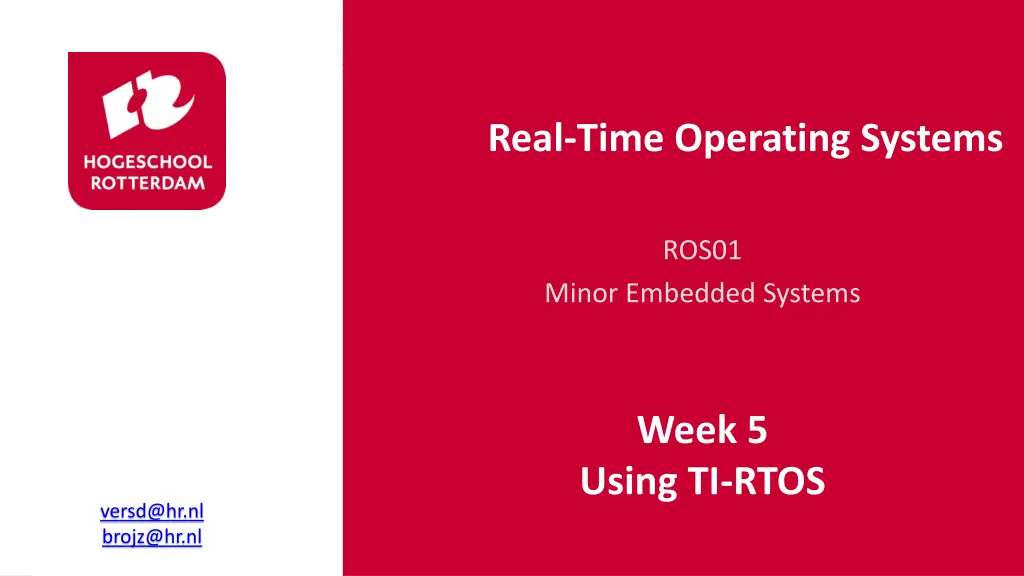 real time operating systems n.w