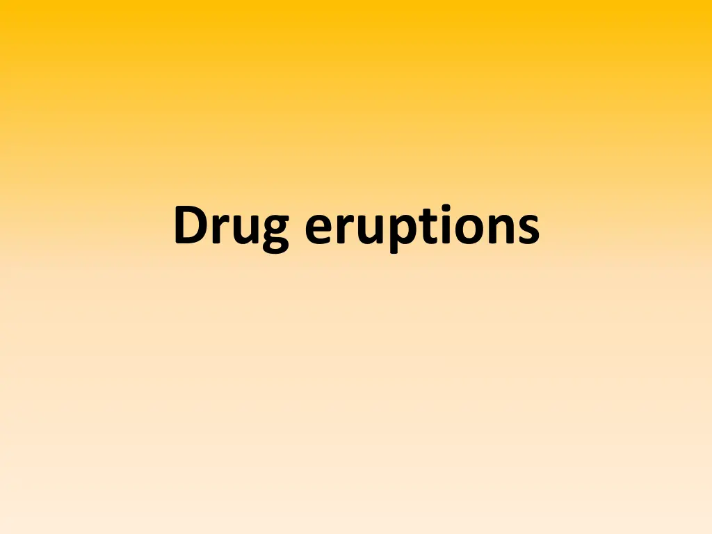 drug eruptions n.w