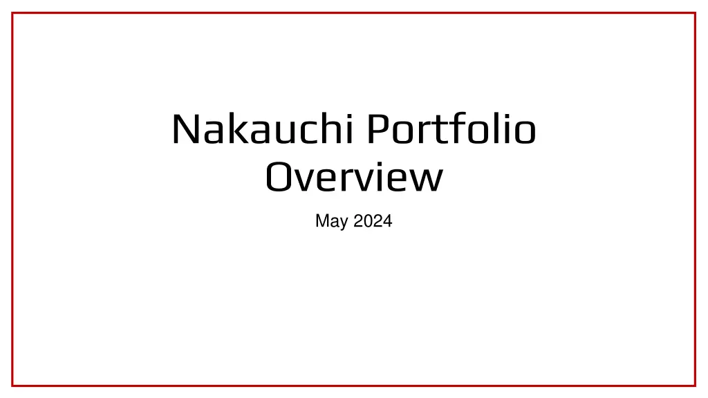 nakauchi portfolio overview n.w