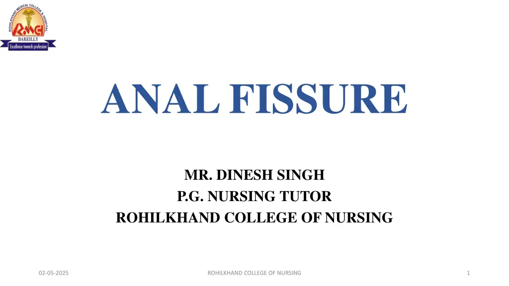 anal fissure n.w