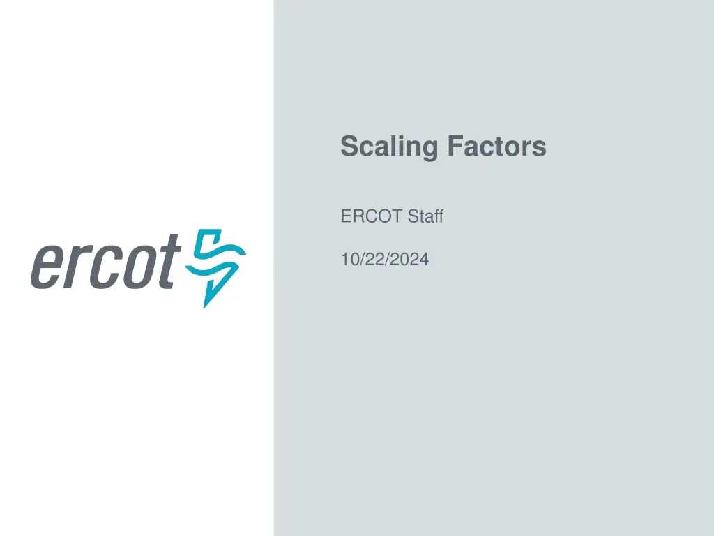 scaling factors n.w
