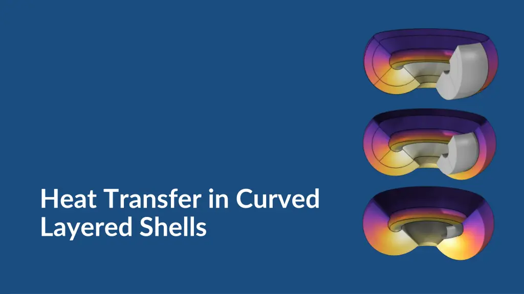 heat transfer in curved layered shells n.w
