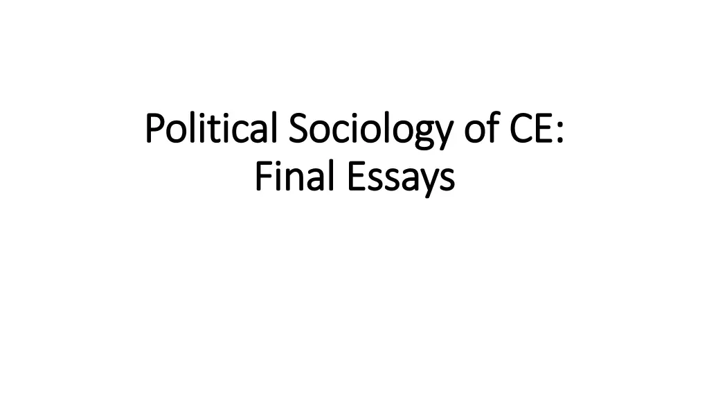 political political sociology sociology n.w