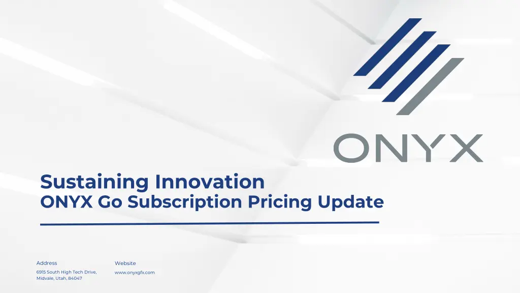 sustaining innovation onyx go subscription n.w