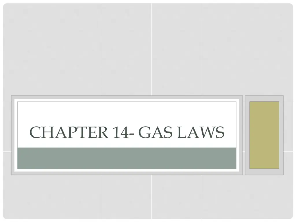 chapter 14 gas laws n.w