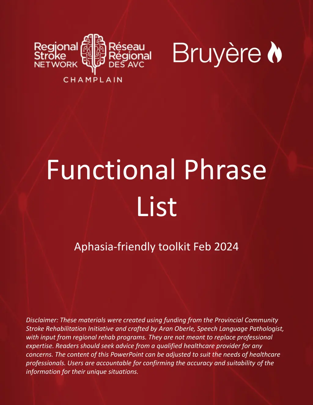 functional phrase list n.w