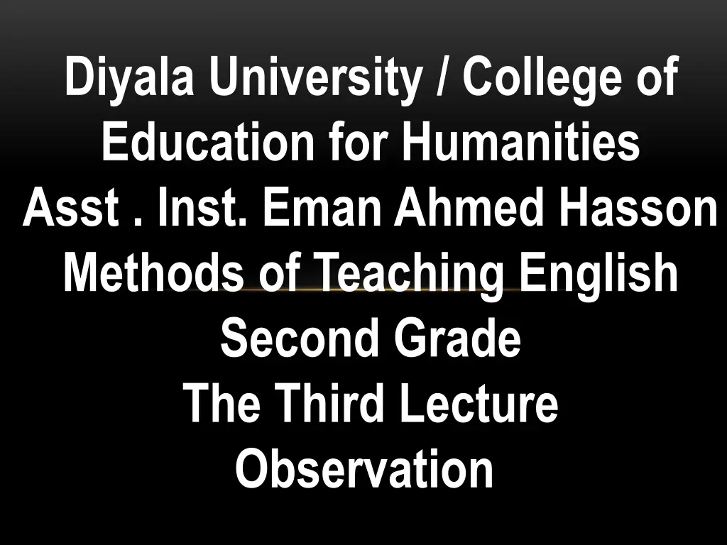 diyala university college of education n.w