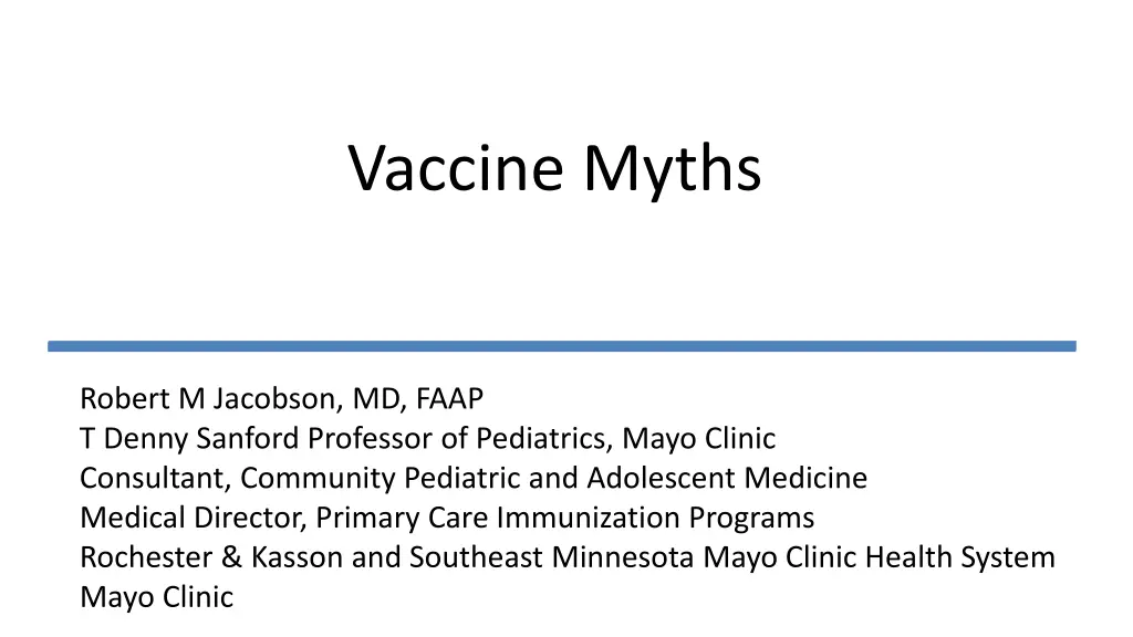 vaccine myths n.w