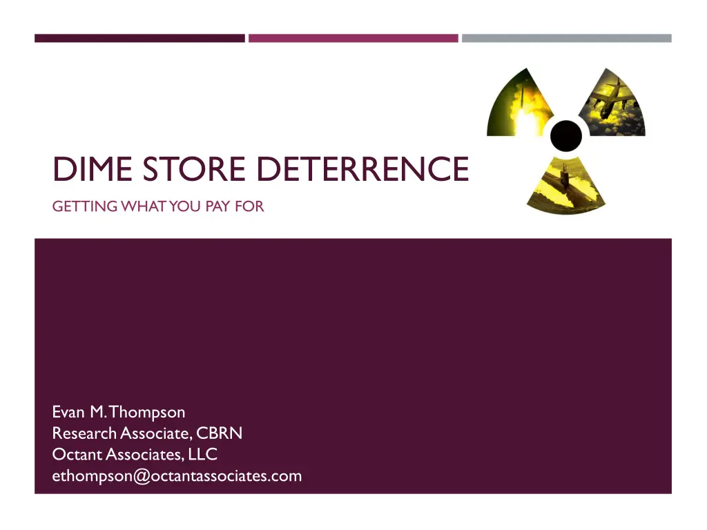 dime store deterrence n.w