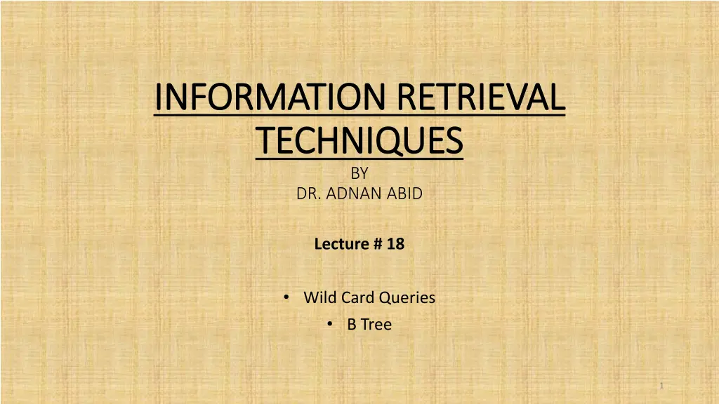 information retrieval information retrieval n.w